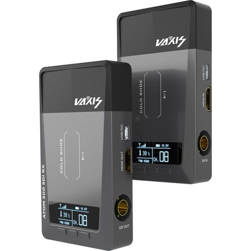 Vaxis ATOM 500 SDI - Kit de Transmissor e Receptor de Vídeo sem Fio