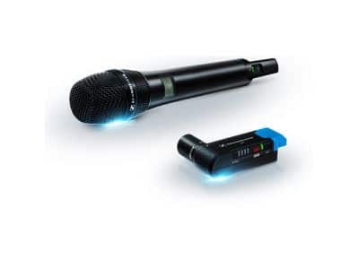 Sennheiser AVX-835 SET Sistema de microfone cardióide de mão sem fio para montagem em câmera digital (1,9 GHz)